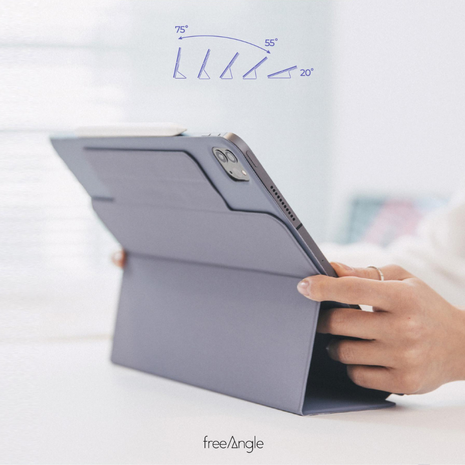 FreeAngle Slim – Highly Adjustable, Sleek Stand & Smart Cover for iPad